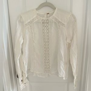 Free People Long Sleeve Bohemian Blouse SIZE Medium